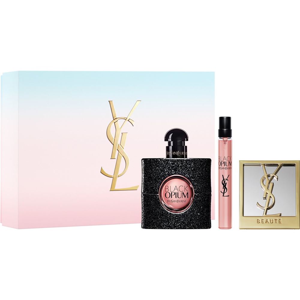 Yves Saint Laurent Black Opium Eau De Parfum 50ml Set + 10ml + Mirror