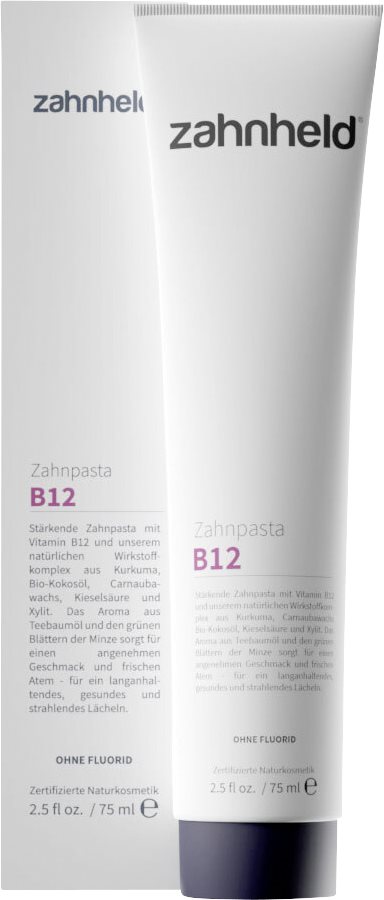 Image of Zahnheld Zahncreme mit Vitamin B12 ohne Flourid Tb 75 ml
