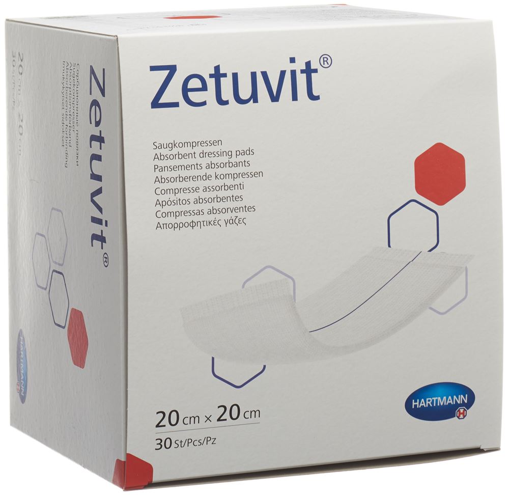 Image of Zetuvit Absorptionsverband 20x20cm 30 Stk
