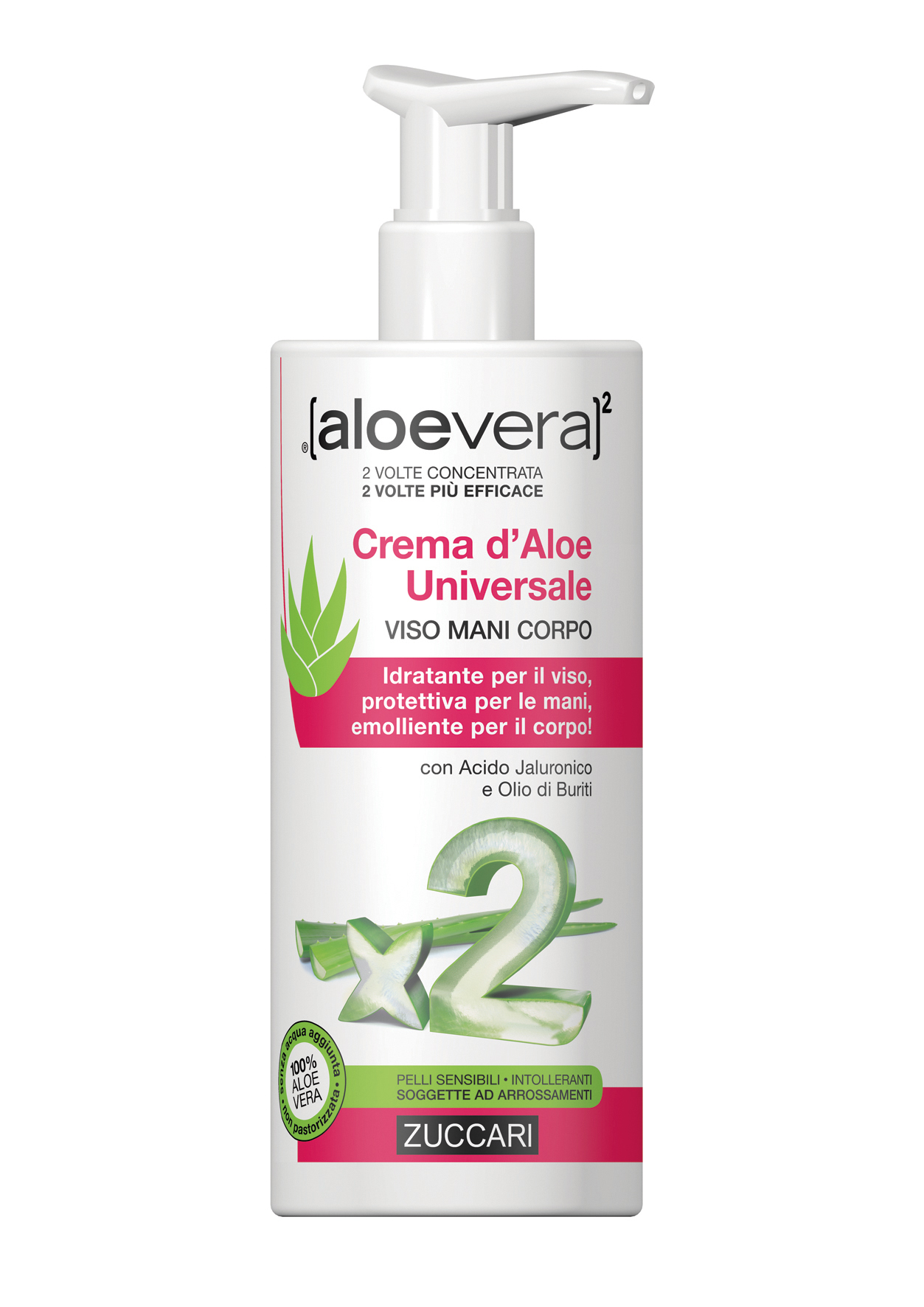Zuccari Crema Universale all’Aloe dispenser 300 ml