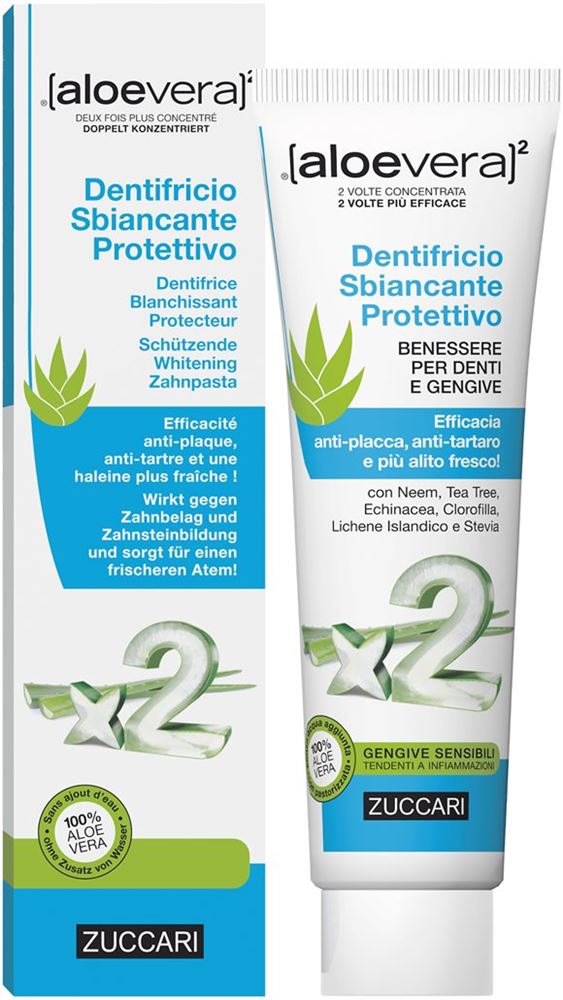 Zuccari dentifricio aloe vera tubo 100 ml