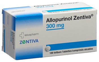 ALLOPURINOL Zentiva Tabl 300 mg Blist 100 Stk | Coop Vitality Apotheke