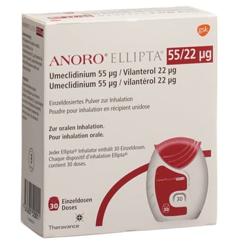 ANORO ELLIPTA Inh Plv 55 mcg/22 mcg 30 Dos Coop Vitality Apotheke