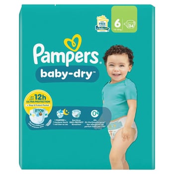 Pampers Baby-Dry 2 3-6 Kg. 24 Pezzi Pannolini Made In Italy