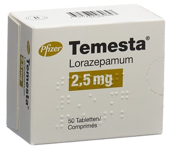 Temesta Tabl 2.5 mg Blist 50 Stk | Coop Vitality Apotheke