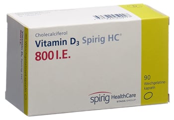 VITAMINE D3 Spirig HC Weichkaps 800 IE Blist 90 Stk | Coop Vitality