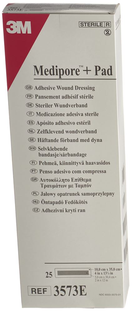 MEDIPORE 10x35cm Wundkissen 5x30cm 25 Stk, Hauptbild