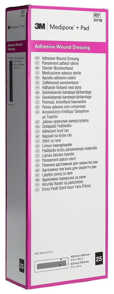 MEDIPORE 10x35cm Wundkissen 5x30cm 25 Stk