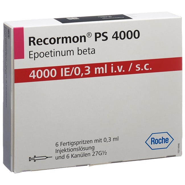 RECORMON PS sol inj 4000 IE/0.3ml avec système de sécurité de protecion ...
