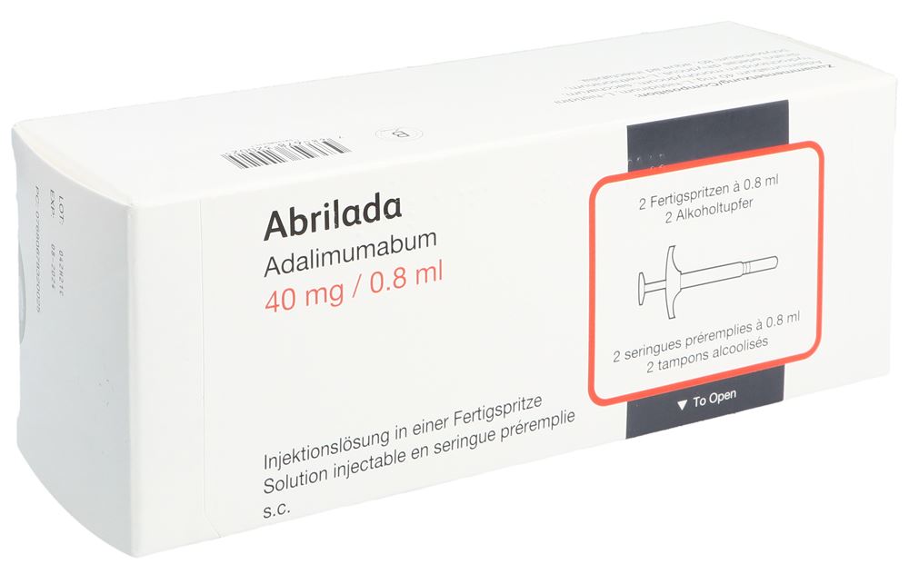 ABRILADA Inj Lös 40 mg/0.8ml Fertigspritze Fertspr 0.8 ml, Hauptbild