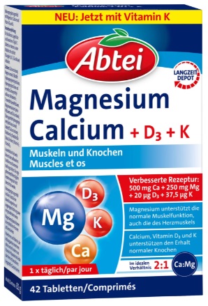 ABTEI Magnesium+Calcium+D3+K, Hauptbild