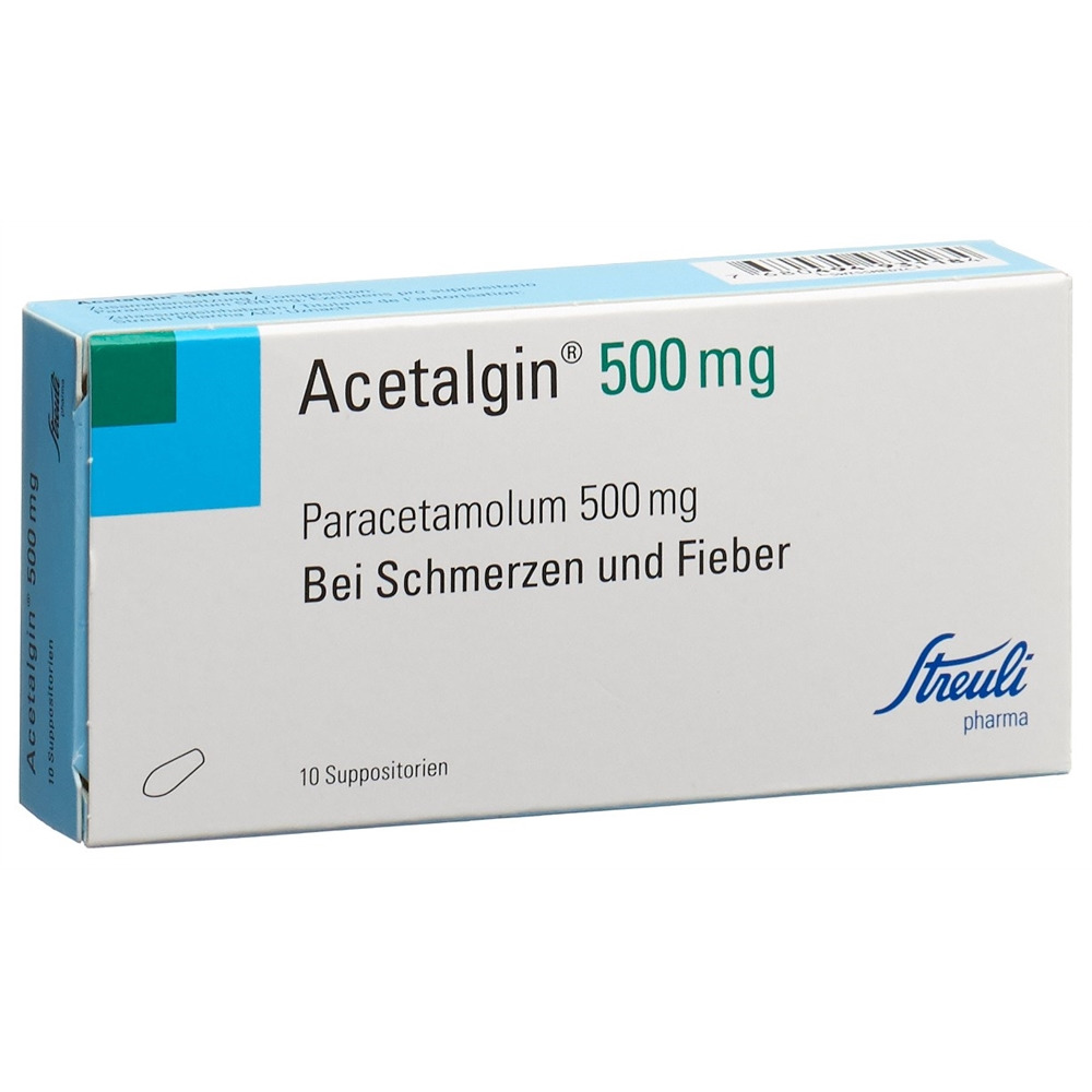 ACETALGINE supp 500 mg blist 10 pce