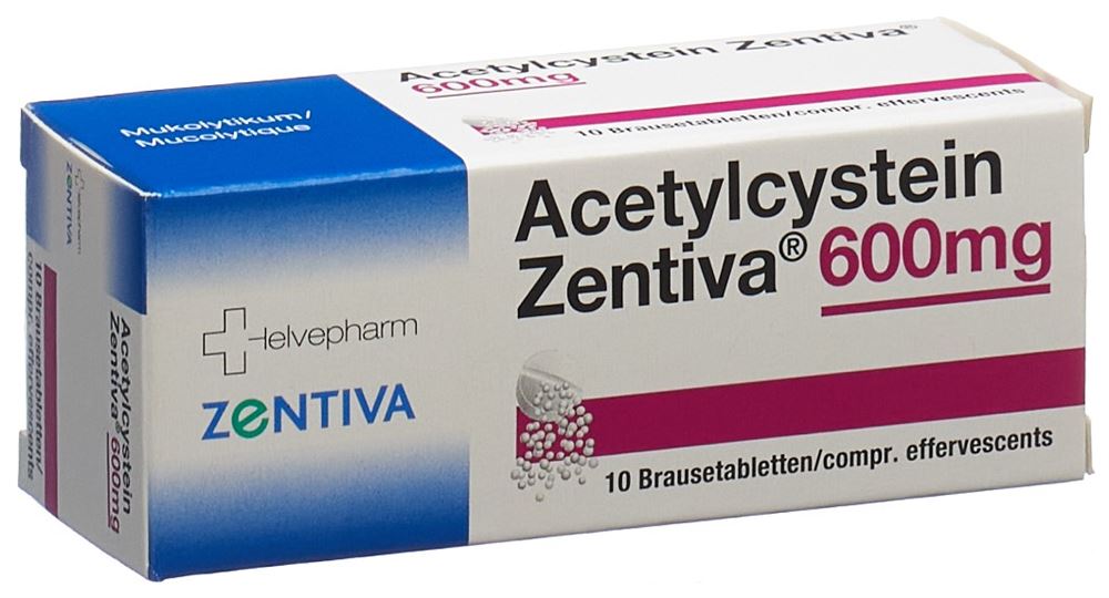 ACETYLCYSTEINE Zentiva 600 mg, Hauptbild