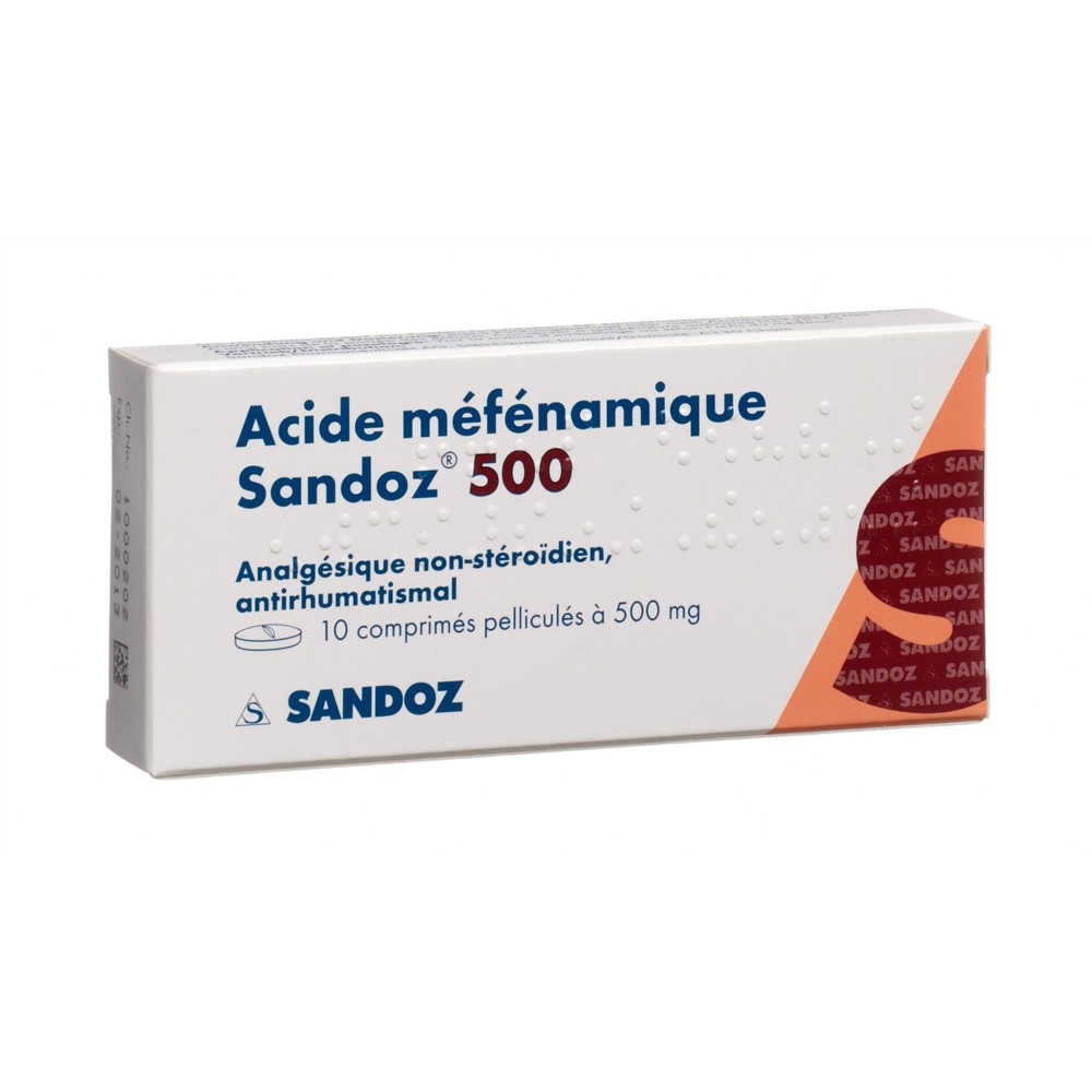 ACIDE MEFENAMIQUE Sandoz 500 mg, image 2 sur 2