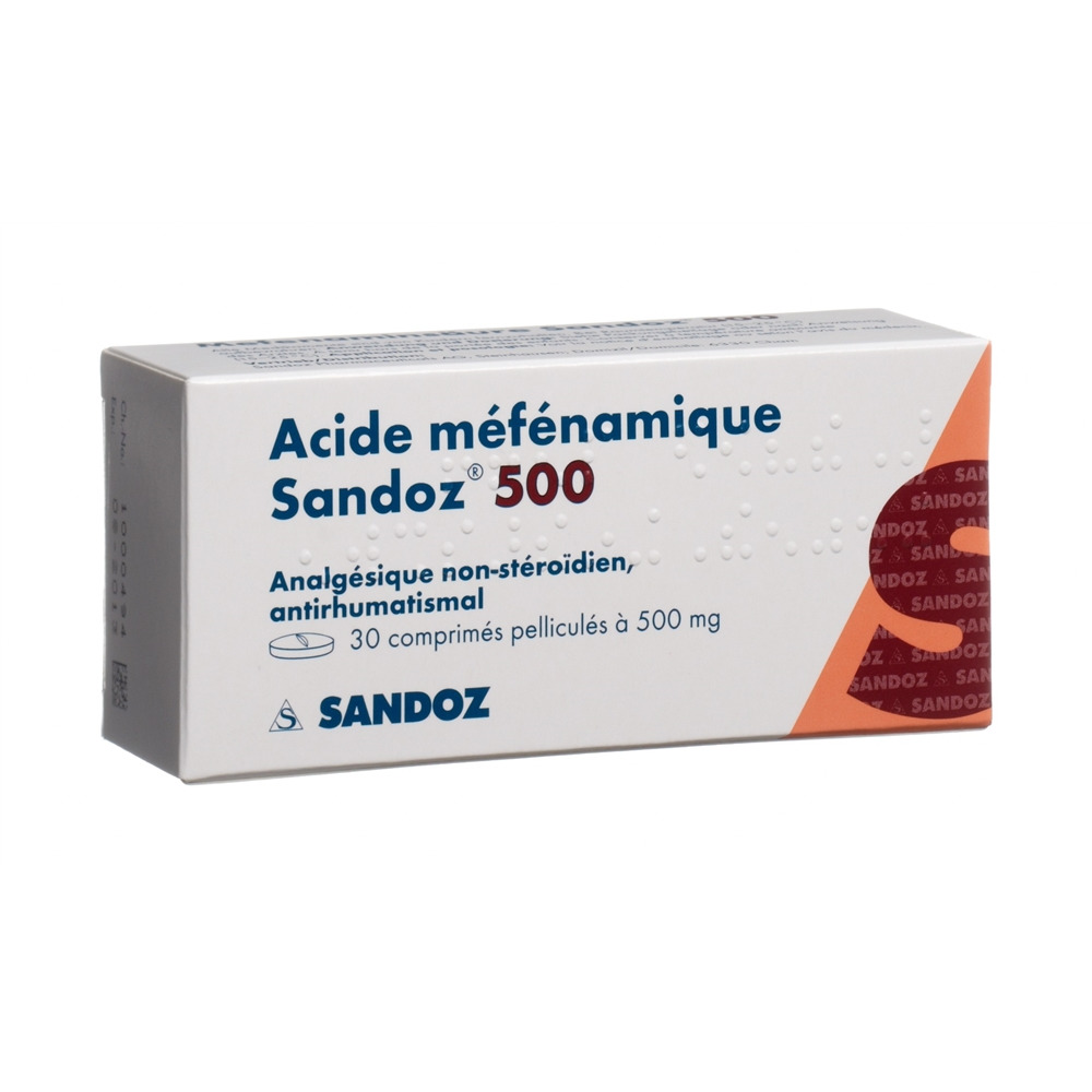 ACIDE MEFENAMIQUE Sandoz 500 mg, image 2 sur 2