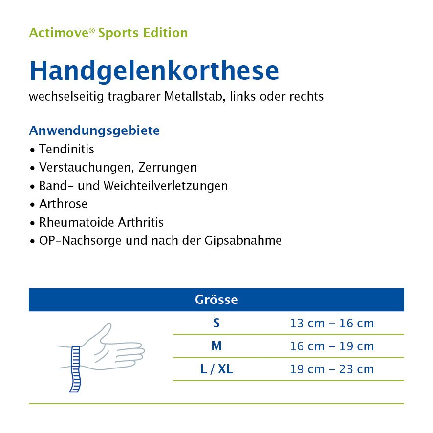 Actimove Sport Handgelenkorthese, Bild 2 von 3