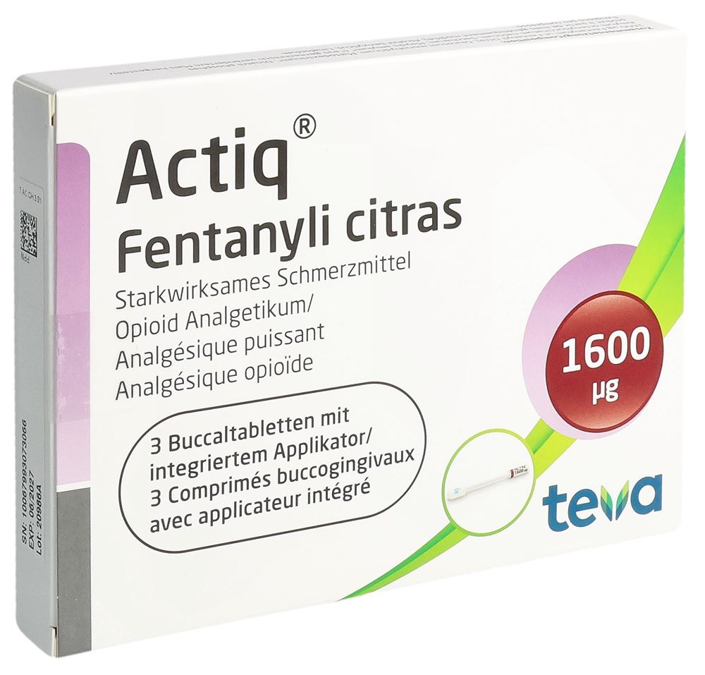 ACTIQ Buccaltabletten 1600 mcg, Hauptbild