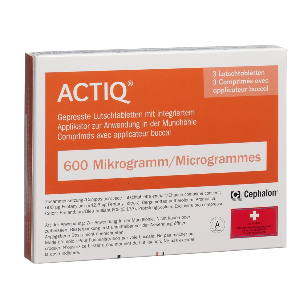 ACTIQ comprimés buccaux 600 mcg, image principale