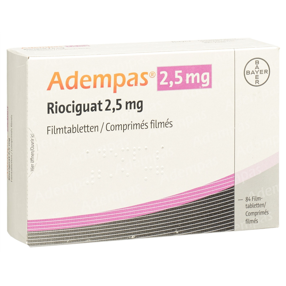 ADEMPAS cpr pell 2.5 mg blist 84 pce, image principale