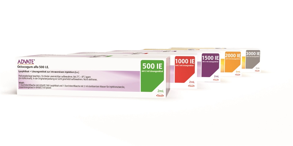 ADVATE subst sèche 500 IE avec solvant 2 ml flac 1 pce, image 2 sur 2
