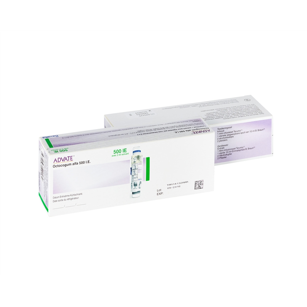 ADVATE subst sèche 500 IE avec solvant 2 ml flac 1 pce, image principale
