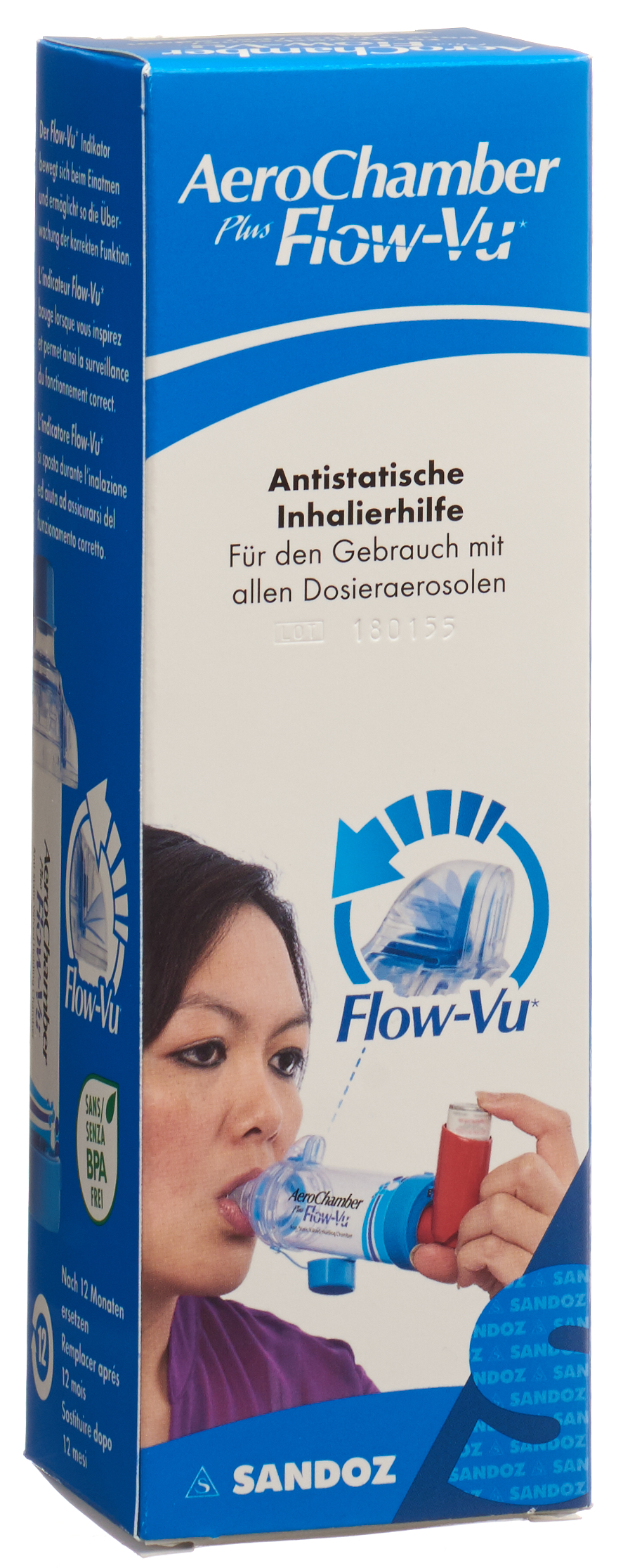 AEROCHAMBER PLUS Flow-Vu ohne Maske