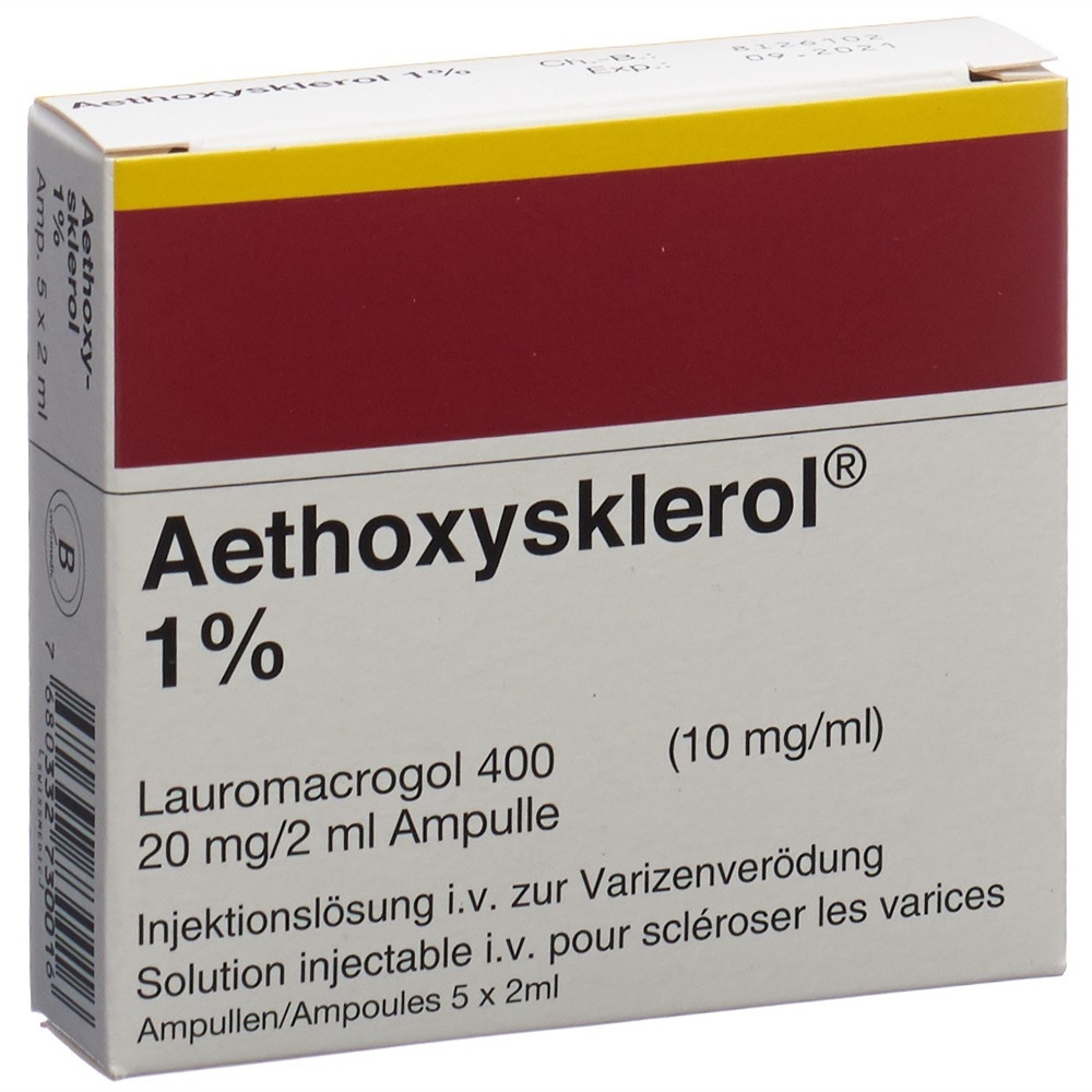 AETHOXYSKLEROL Inj Lös 1 % Amp 2 ml, Hauptbild