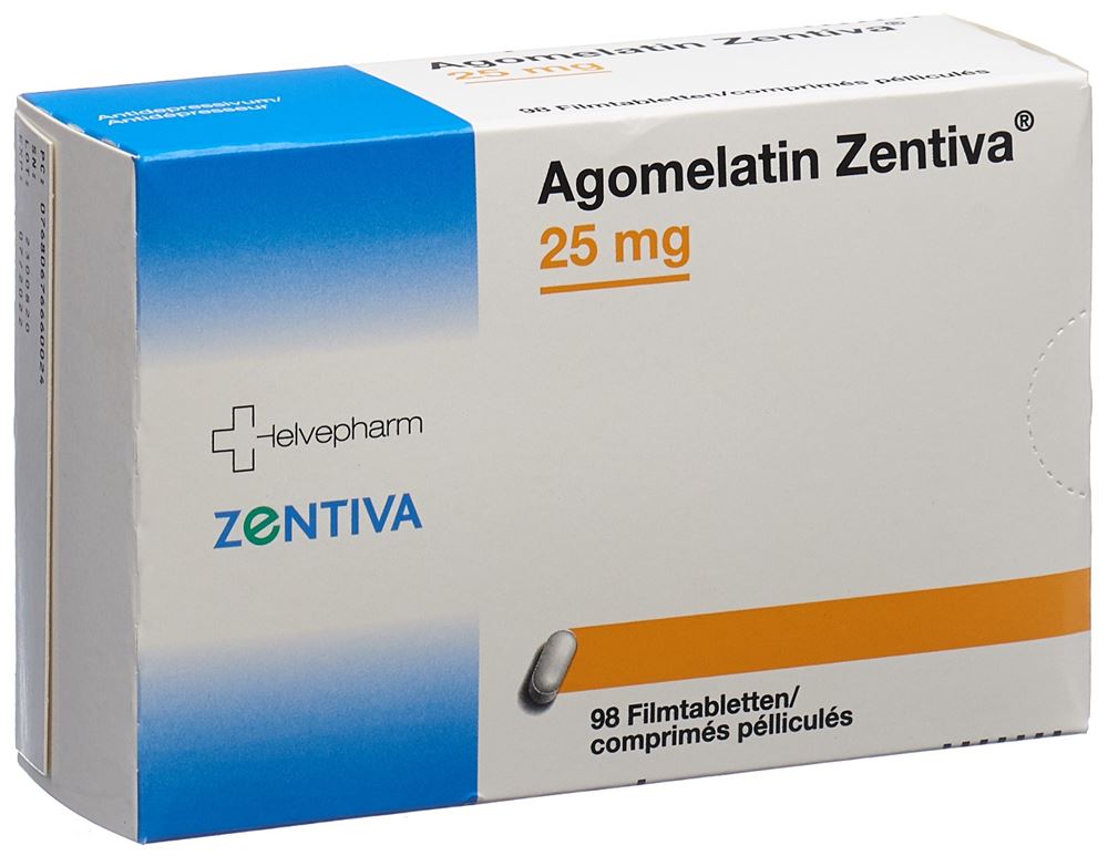 AGOMELATINE Zentiva 25 mg