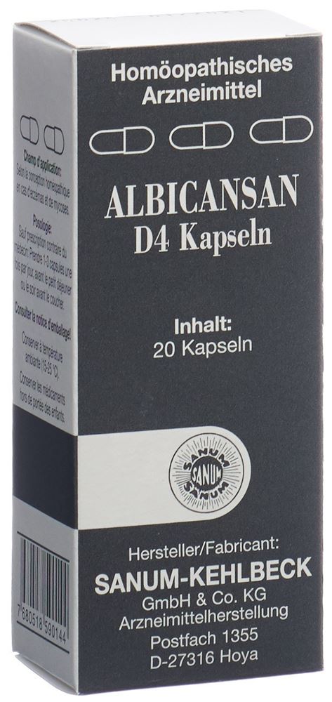 ALBICANSAN caps 4 D blist 20 pce, image principale