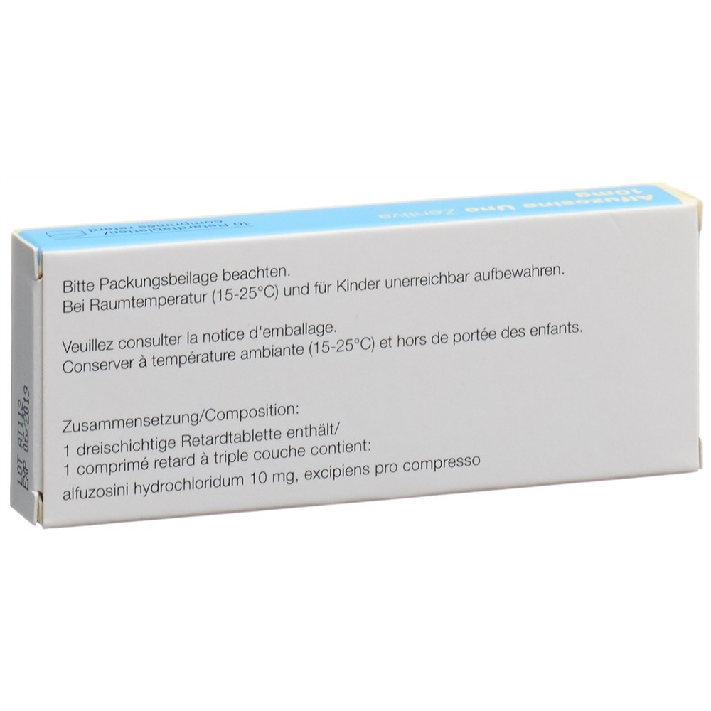 ALFUZOSINE Uno Zentiva 10 mg, image 2 sur 2