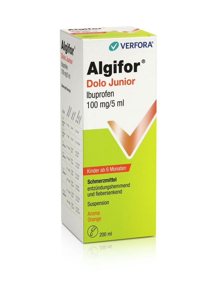 ALGIFOR Dolo Junior 100 mg/5ml, Hauptbild