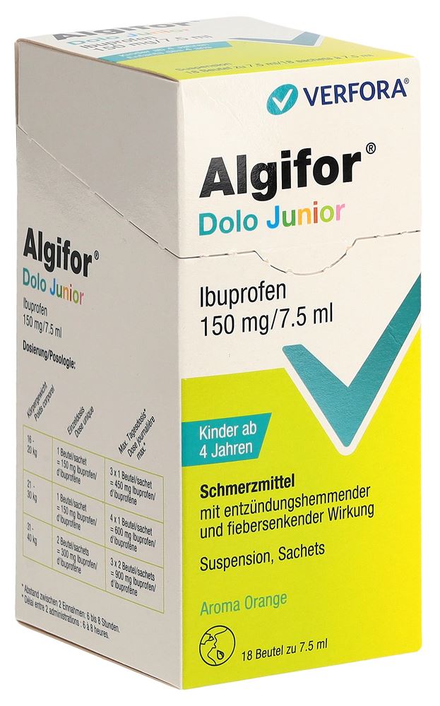 ALGIFOR Dolo Junior 150 mg/7.5ml