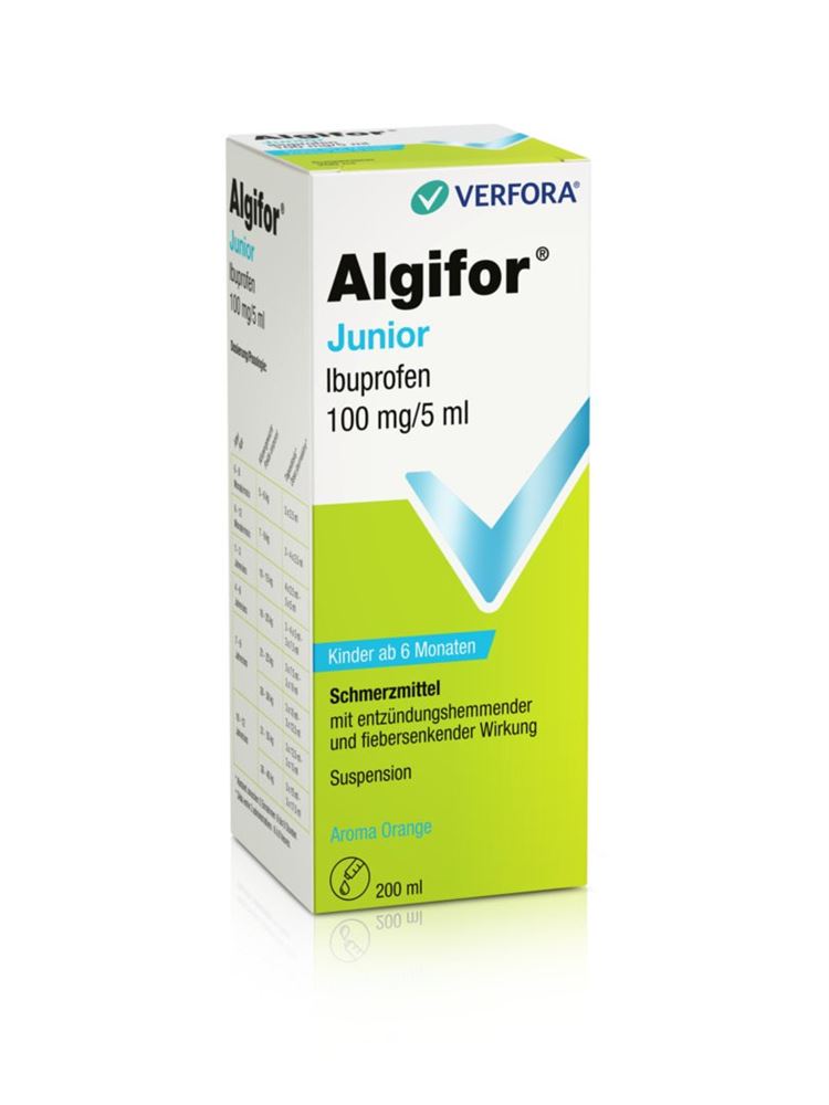 ALGIFOR Junior 100 mg/5ml, image principale