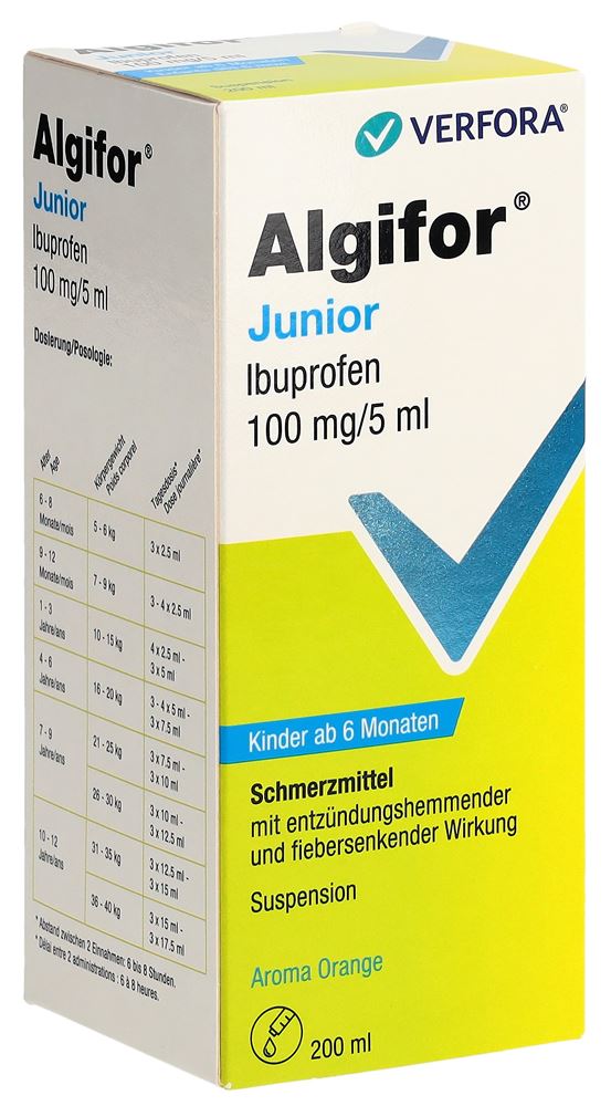 ALGIFOR Junior 100 mg/5ml