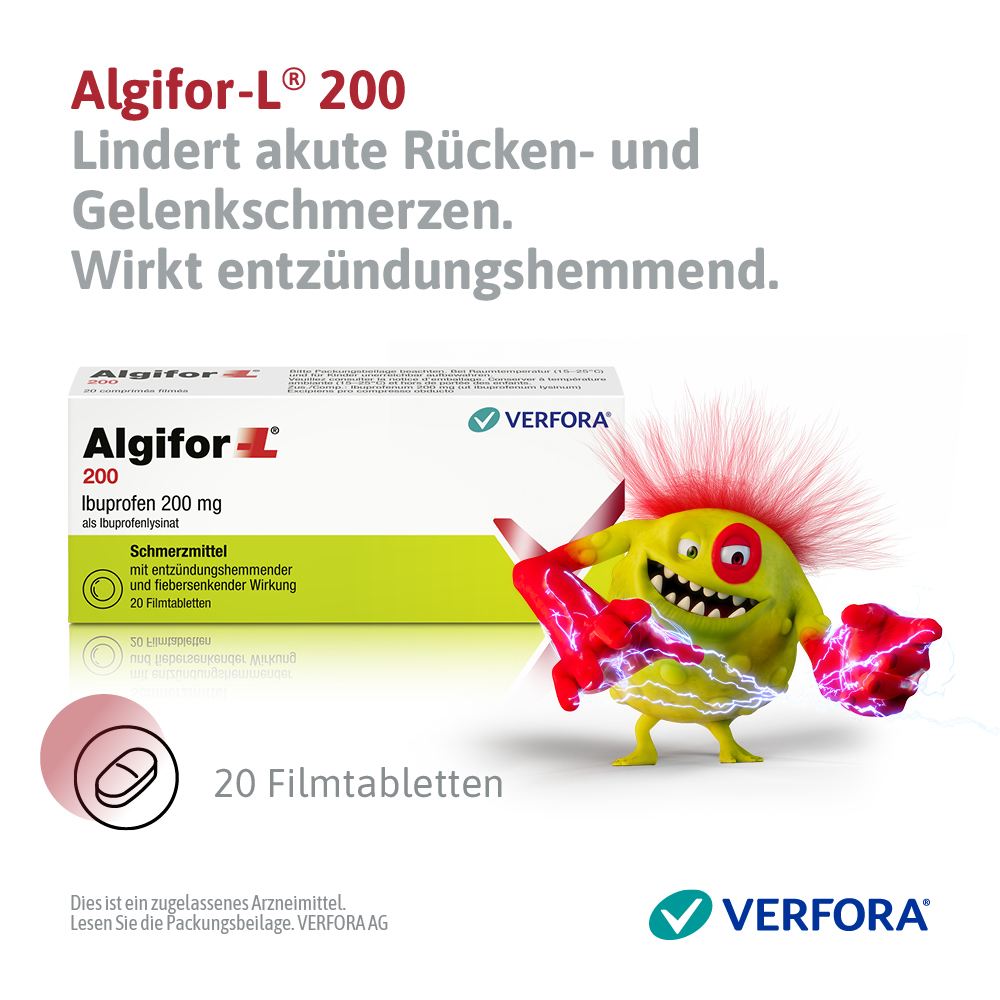 ALGIFOR Filmtabl 200 mg Blist 20 Stk, Bild 3 von 6
