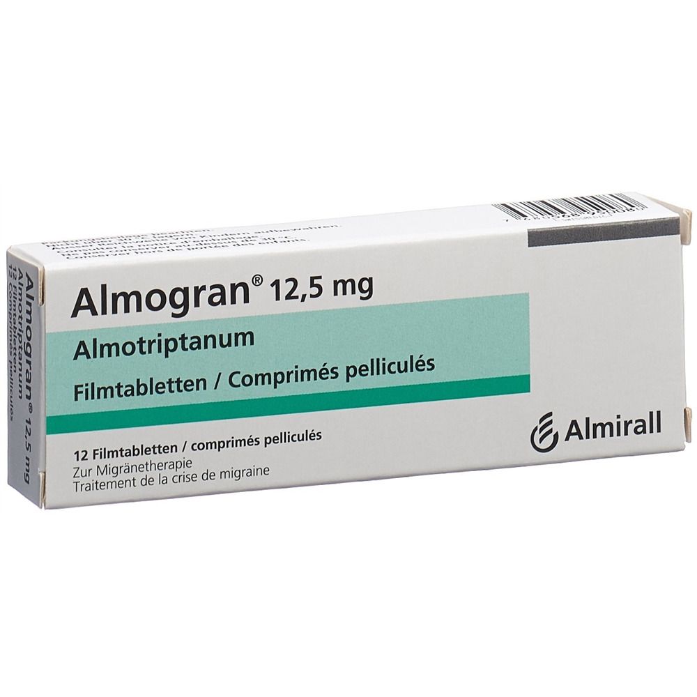 ALMOGRAN cpr pell 12.5 mg blist 12 pce, image principale