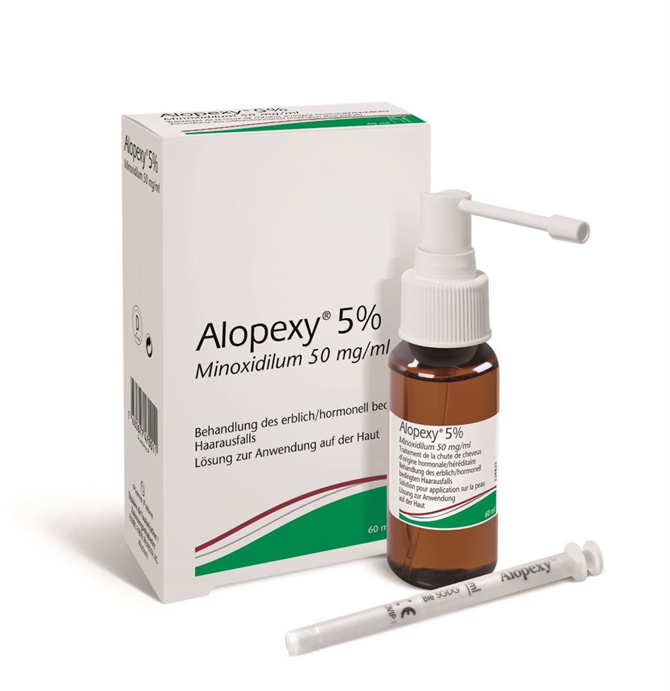 ALOPEXY Lös 5 % Spr 60 ml