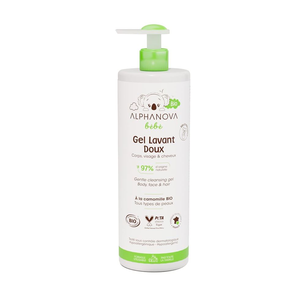 ALPHANOVA Bébé gel lavant doux 2en1