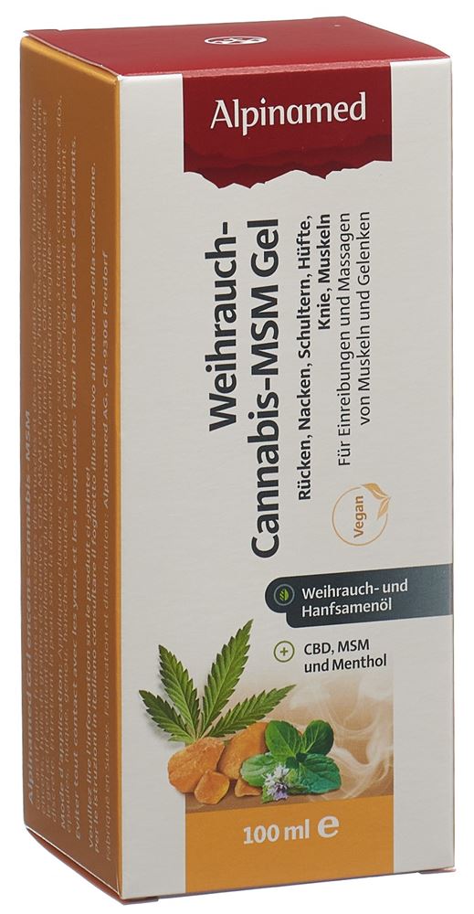 ALPINAMED Gel encens cannabis MSM, image principale