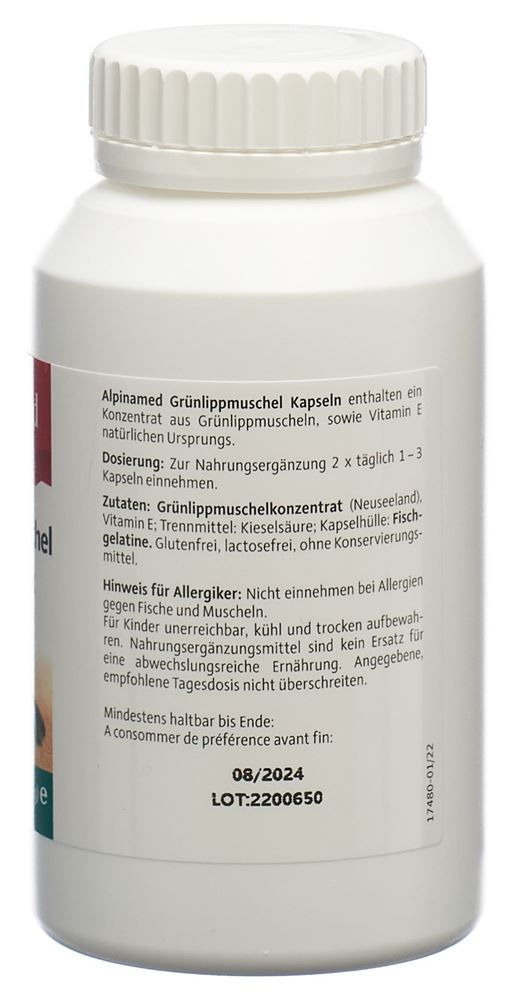 ALPINAMED Grünlippmuschel 400 mg, Bild 3 von 5