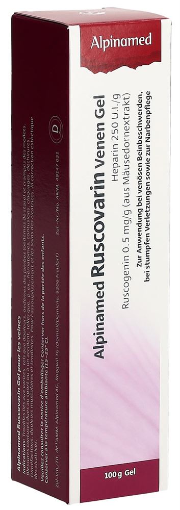 ALPINAMED Ruscovarin gel pour les veines