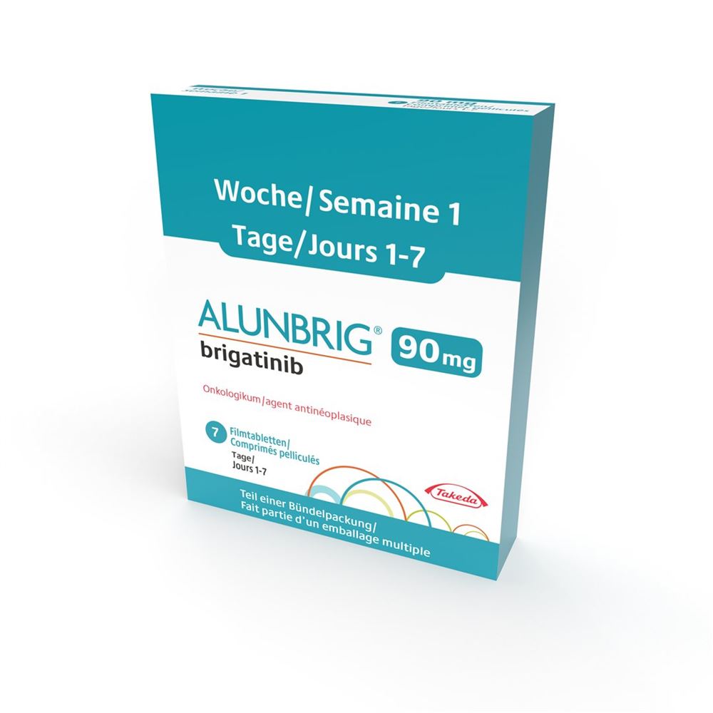 ALUNBRIG Filmtabl 90 mg Blist 7 Stk, Hauptbild