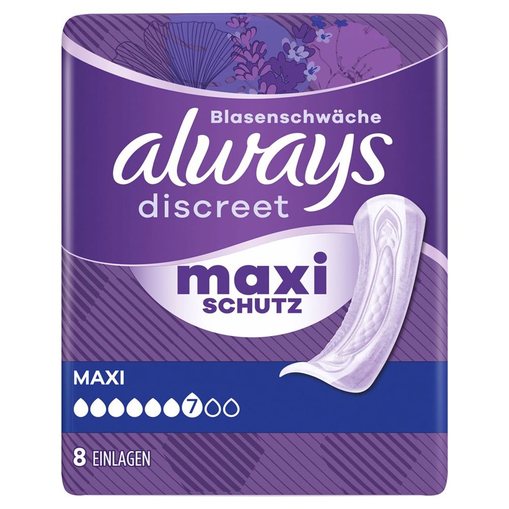 Always Discreet incontinence serviettes Maxi
