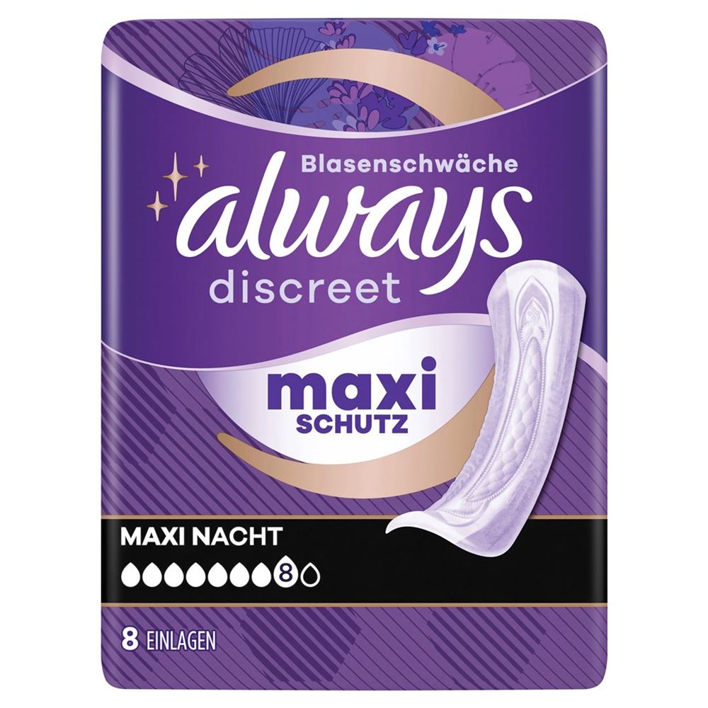 Always Discreet incontinence serviettes Maxi