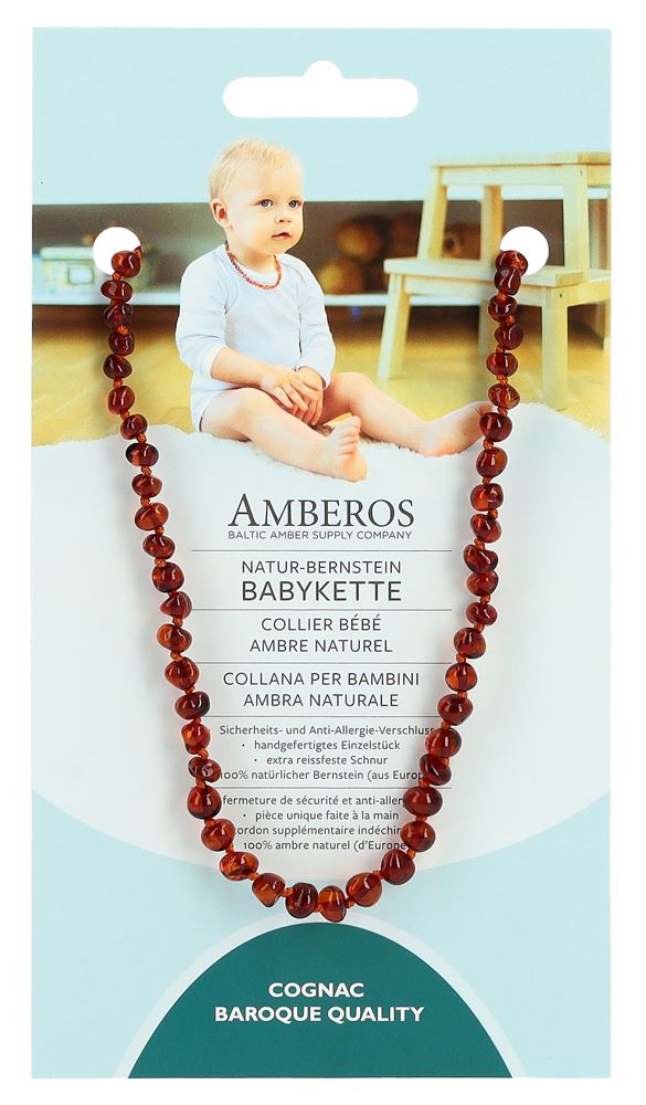 AMBEROS collier bébé ambre naturel
