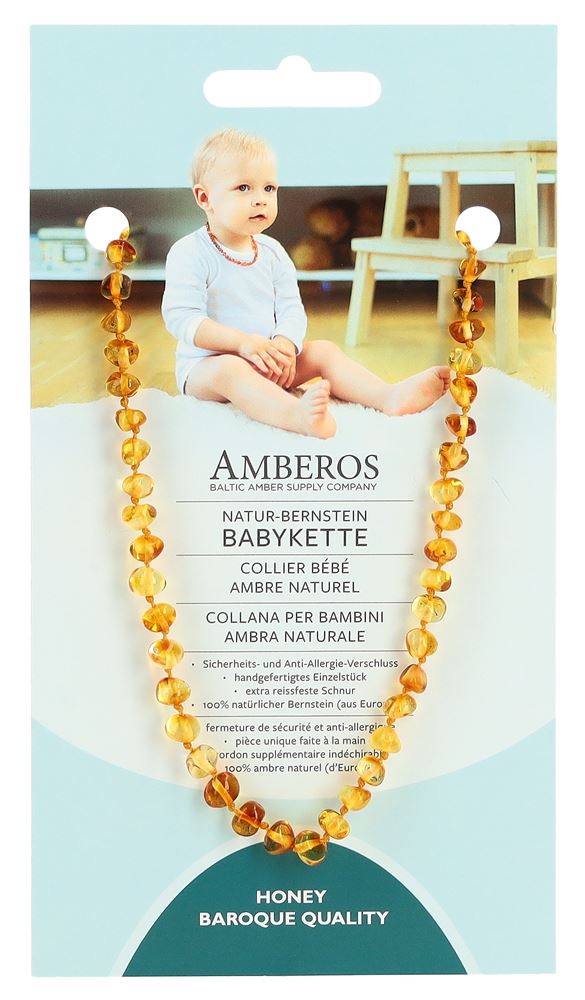 AMBEROS Natur Bernsteinkette Baby, Hauptbild