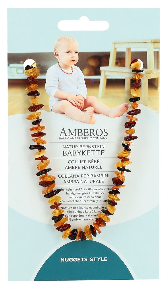 AMBEROS Natur Bernsteinkette Baby