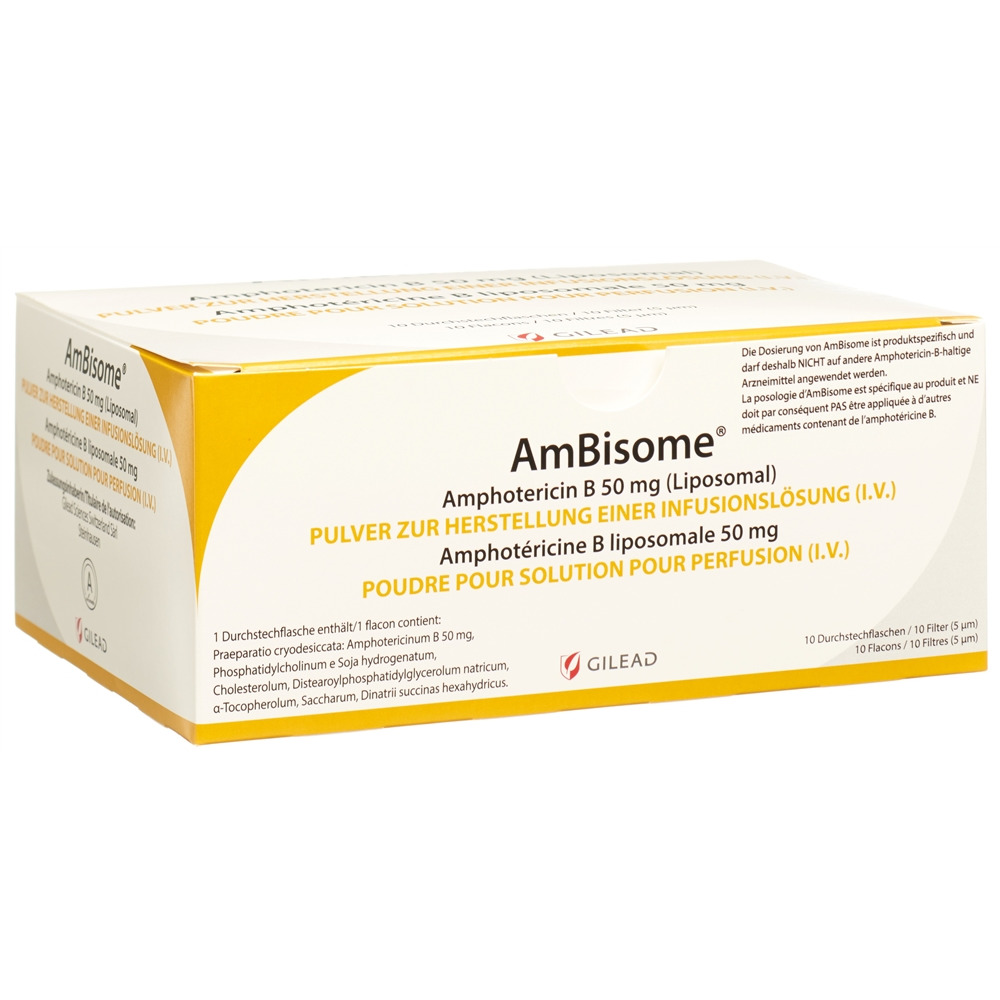 AMBISOME Trockensub 50 mg Durchstf 10 Stk, Hauptbild