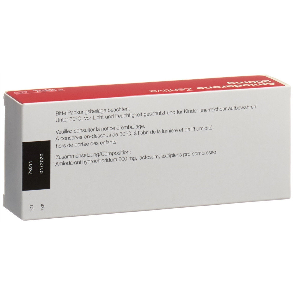 AMIODARONE Zentiva 200 mg, image 2 sur 2