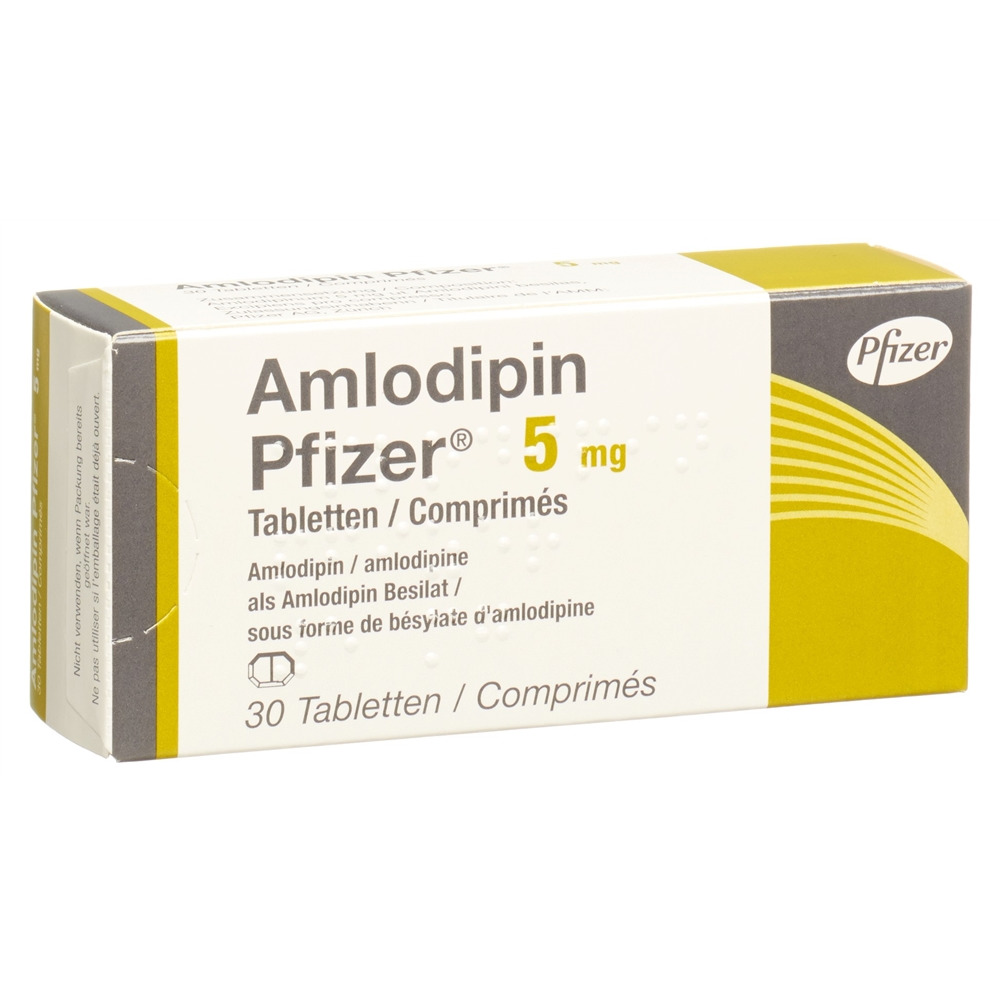 AMLODIPINE Pfizer 5 mg, Hauptbild